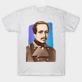 Russian Writer Mikhail Lermontov illustration T-Shirt